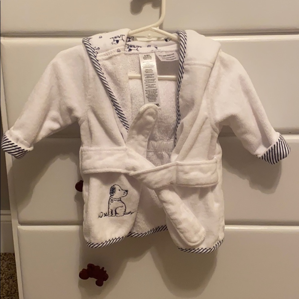 Baby boy bath robe